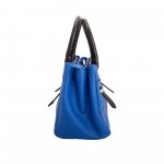 Beau Design Stylish Blue Color Imported PU Leather Handbag With Double Handle For Women's/Ladies/Girls Beau Design Stylish Blue Color Imported PU Leather Handbag With Double Handle For Women's/Ladies/Girls
